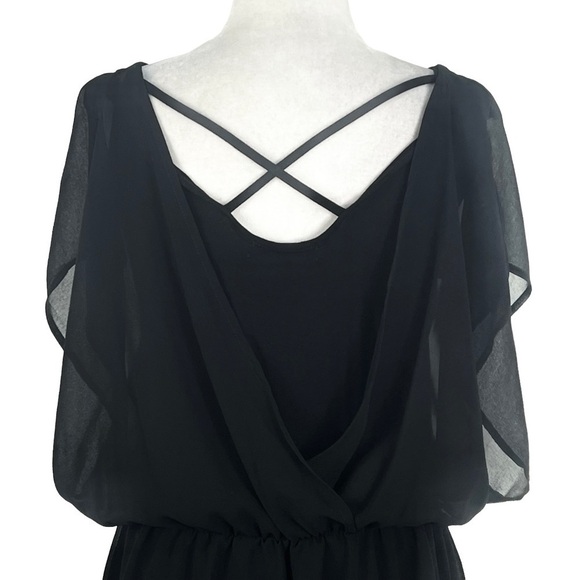 BY ARTISAN MINI V-NECK & CRISS CROSS BACK MINI DRESS WITH JEWEL WAIST DETAIL - Picture 12 of 14